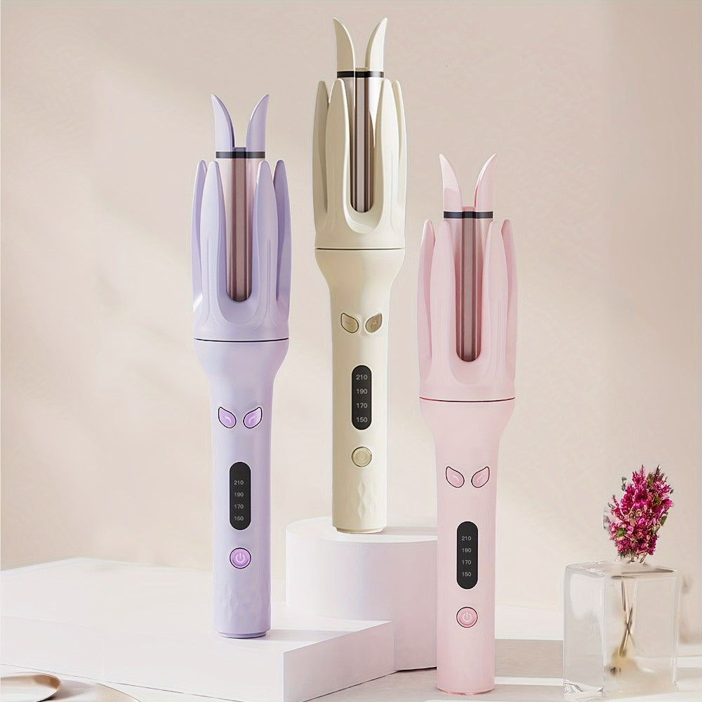 Hair Curler 28mm Barrel Negative Ion Technology 4 Temperature Settings Fast Heating Portable for Home, Travel and Salon Hair Styling