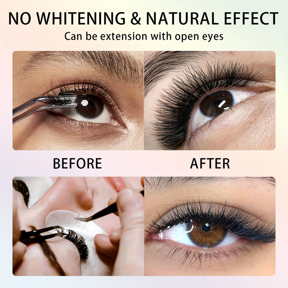 Odorless Lash Extension Glue Quick Dry Black Adhesive for DIY Individual & Cluster Lash Extensions