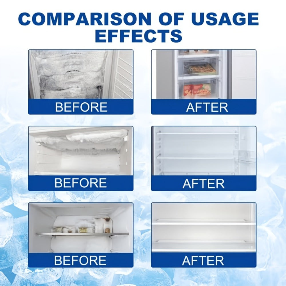 Refrigerator & Freezer De-Icer Spray – Fast Ice Melting & Anti-Freeze Solution for Household Fridges, RV Refrigerators & Freezer Coils
