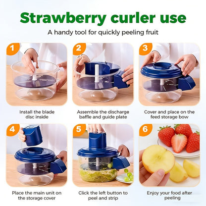 Electric Fruit Peeler Multifunctional Peeling Machine for Grapes Garlic Cherry Tomatoes for Home Cooking, Dining and Outdoor Meals