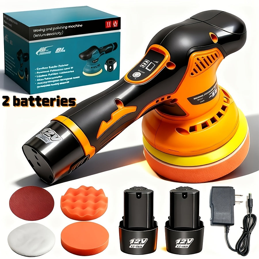 Cordless Car Polisher 5-Inch 8-Speed up to 5000 RPM with Battery for Car Detailing Scratch Removal Paint Correction