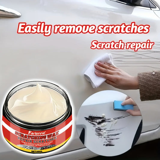 Car Scratch Remover & Swirl Remover – Nano Shine Polish Paste Kit with Sponge, Automotive Paint Scratch Repair for All Paint Colors