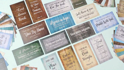 Bible Verse Cards 240 Pcs Bulk, Full Scripture Mini Prayer & Inspirational Quote Cards for Women Men Students