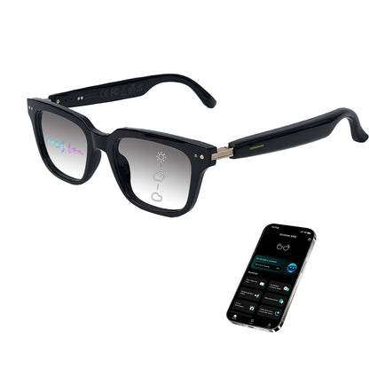 Smart Glasses 160-Language Translation Eyewear with Open-Ear Audio and Ten Photochromic or Filter Lens Options