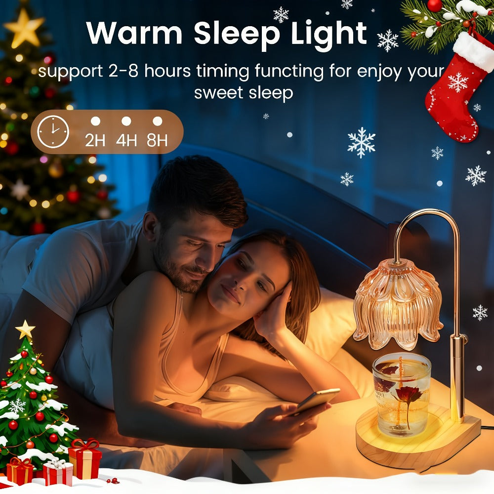 Candle Warmer Lamp Adjustable Height Dimmable Flameless Scented Wax Melt Vintage Iron for Everyday Face, Beard and Body Grooming