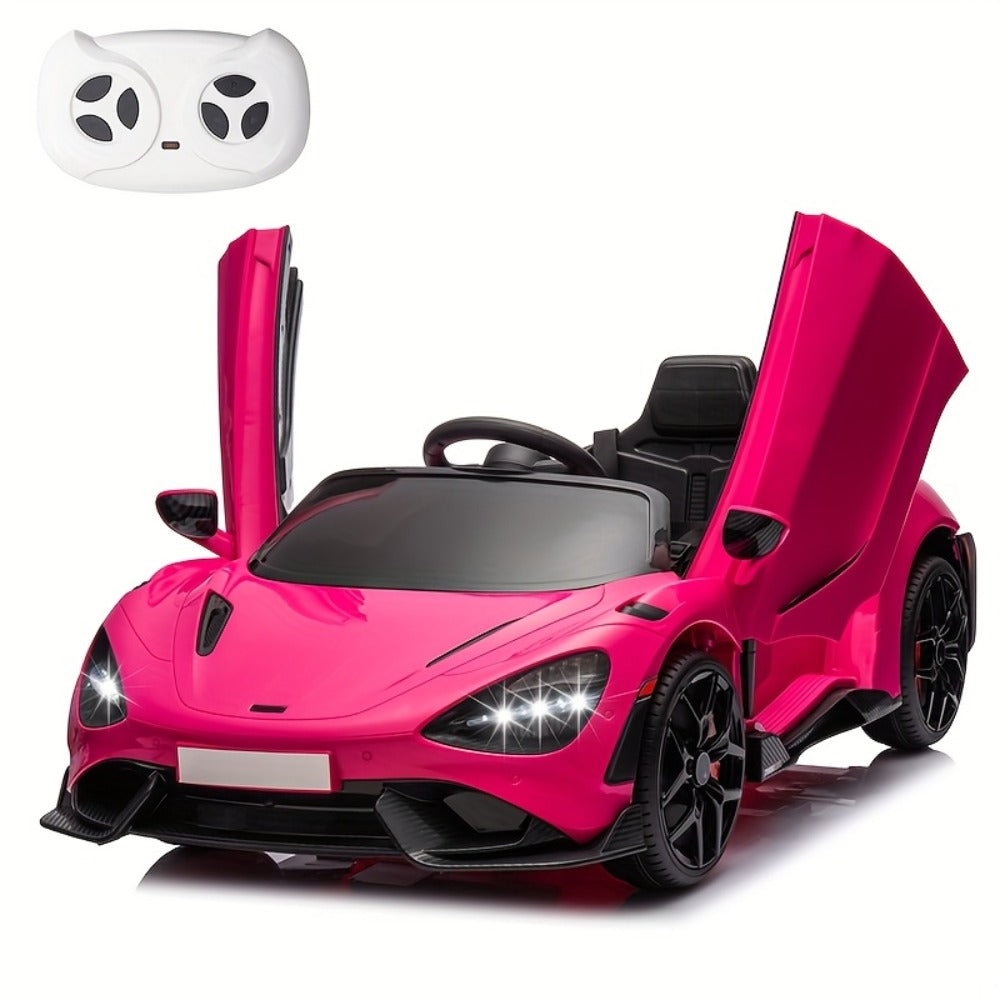 12V Kids Ride On Car Electric Vehicle with Hydraulic Doors Remote Control with the Listed Color, Size or Set Options for Everyday Use