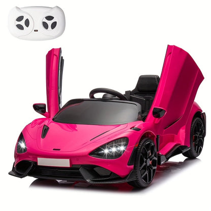 12V Kids Ride On Car Electric Vehicle with Hydraulic Doors Remote Control with the Listed Color, Size or Set Options for Everyday Use