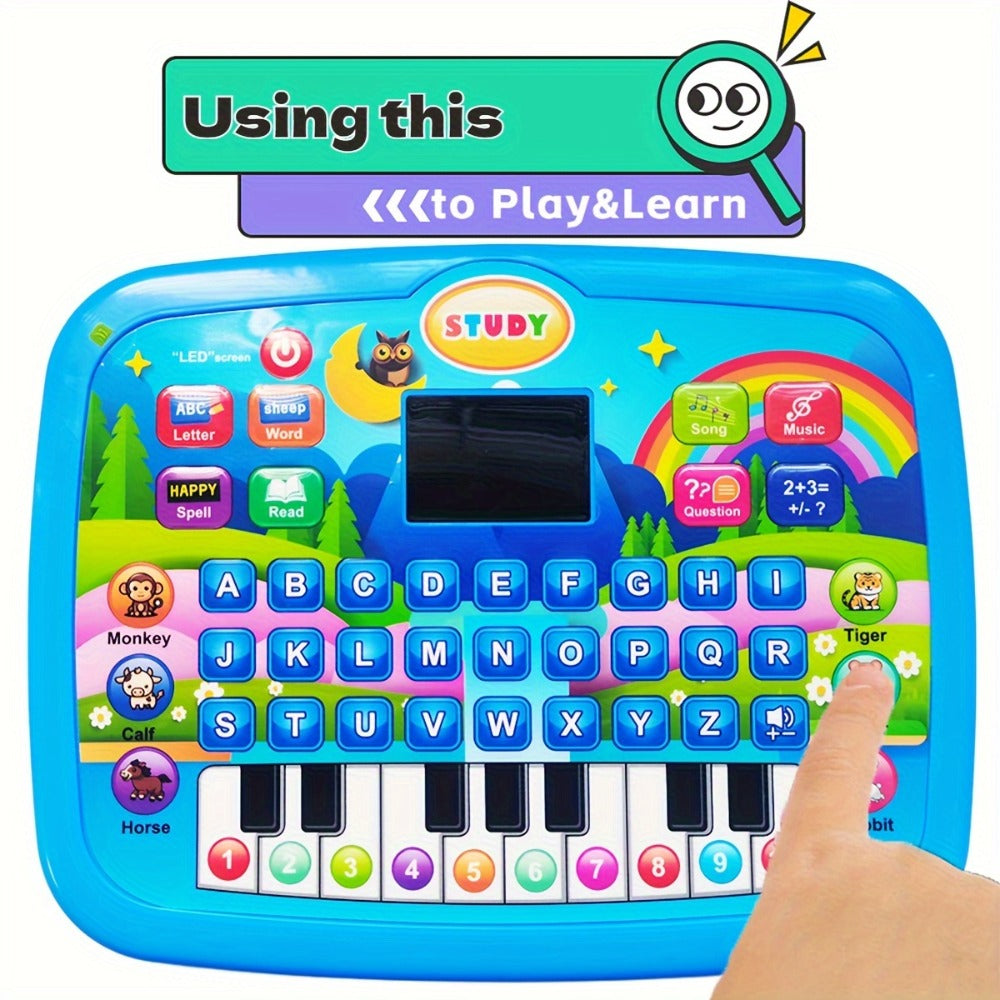 Educational Learning Machine for Kids with 2.2" Screen Alphabet Numbers Music Animals Piano Keys