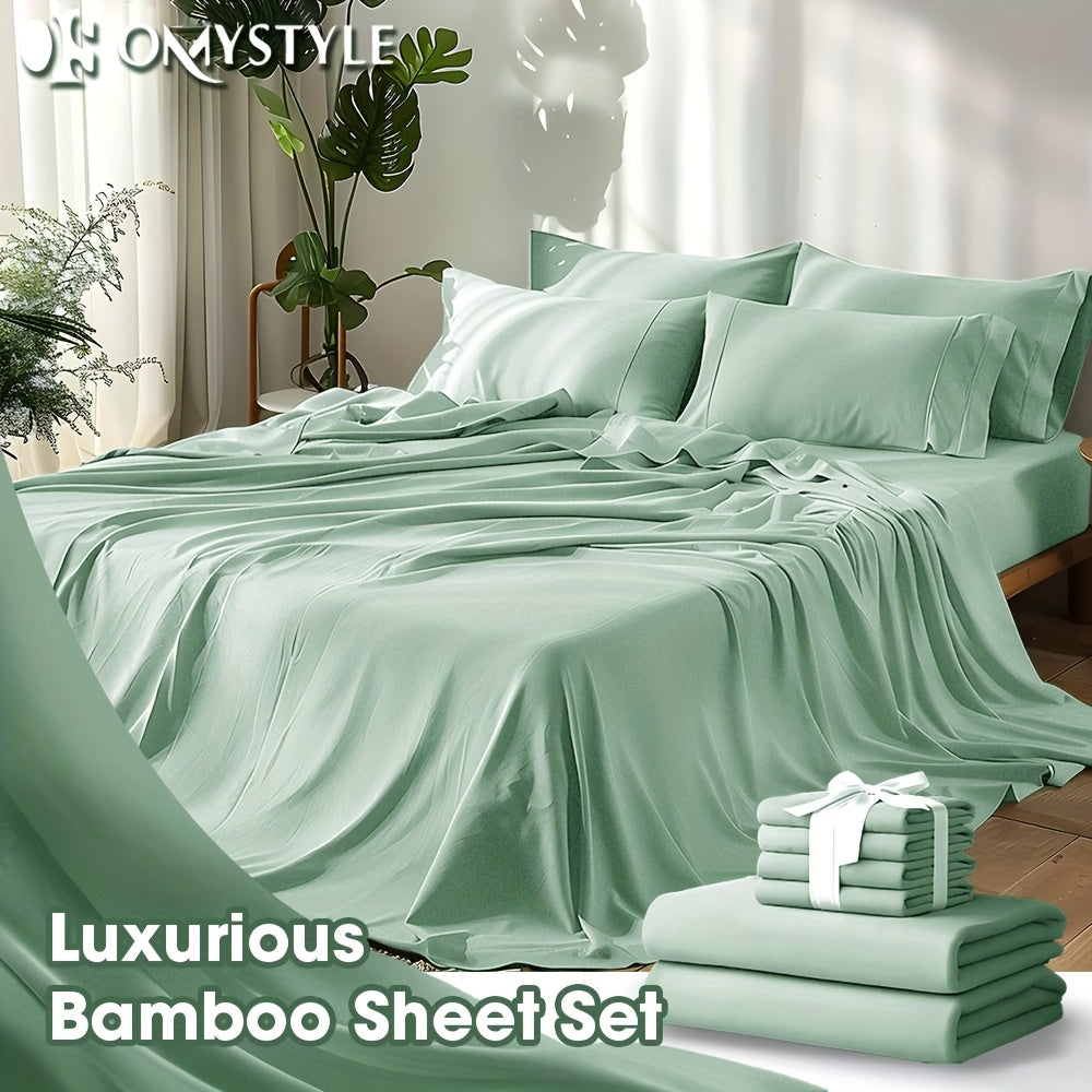 Fitted Sheet Set Cooling Deep Pocket – 2000TC Soft Microfiber Bed Sheet, Shrink Fade Wrinkle Resistant, 11 Colors 4 Sizes