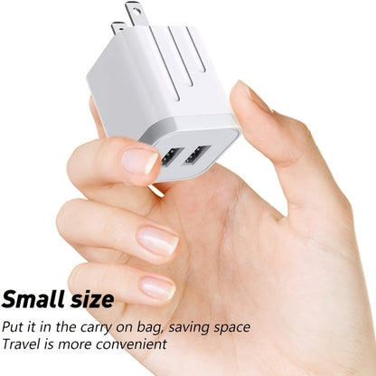 Dual Port USB Wall Charger 2.1A for an Everyday Personal Care Routine, with the Listed Configuration