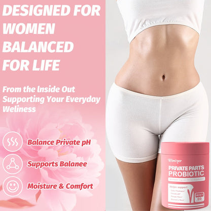 Women's Probiotic Capsules with Lactobacillus Acidophilus & Rhamnosus for Intimate Flora Balance