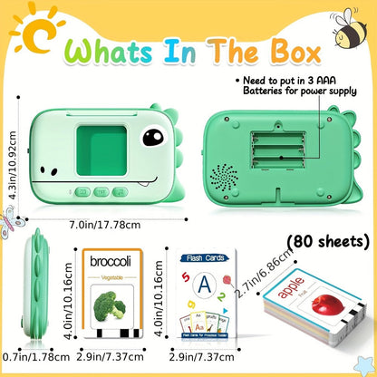 Talking Flashcard Machine for Toddlers 160 Words with the Listed Color, Size or Set Options for Everyday Use