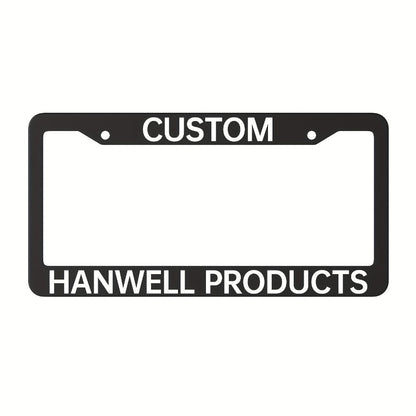 Custom License Plate Frame – 6 Font Styles, Heavy-Duty Weather-Resistant Car Tag Holder, Personalized Front & Rear License Plate Border