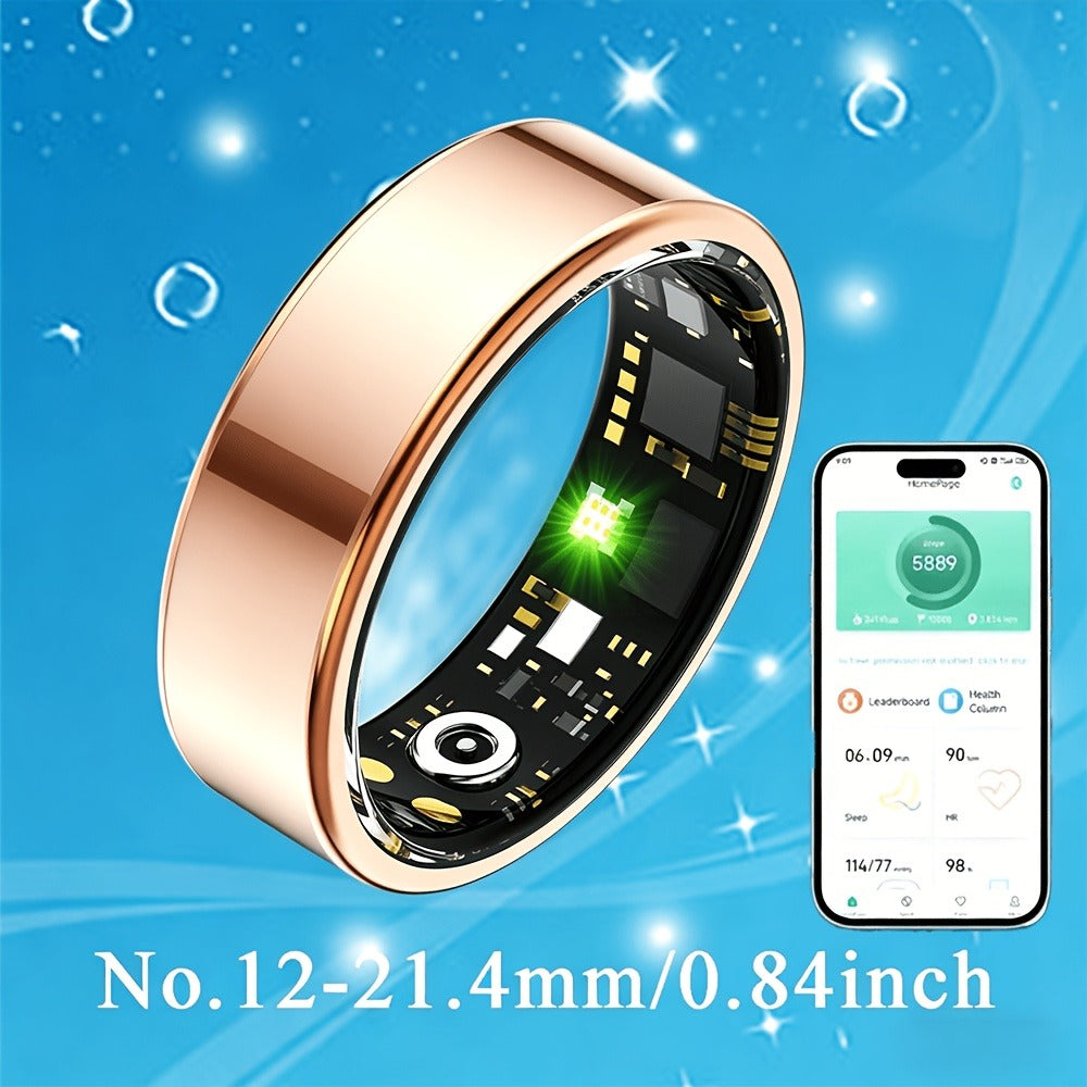 Women's Smart Ring Fitness & Sleep Tracker, Step, Distance & Calorie Monitor, Bluetooth 5.3, iOS & Android