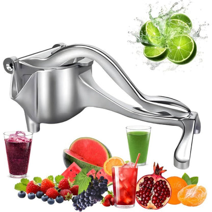 Manual Citrus Juicer, Aluminum Lemon Squeezer with Lever Press, Removable Filter, Easy Squeeze Extractor for Lemon