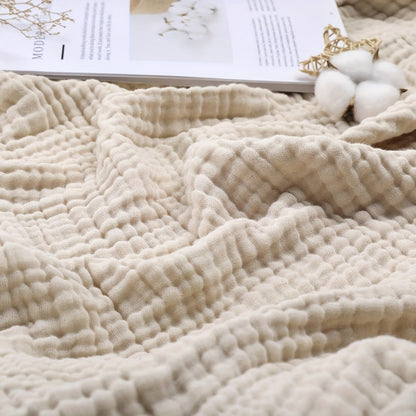 Morandi Cotton Muslin Blanket 6-Layer, Gauze Throw for Couch & Bed, Breathable All Season, 6 Colors