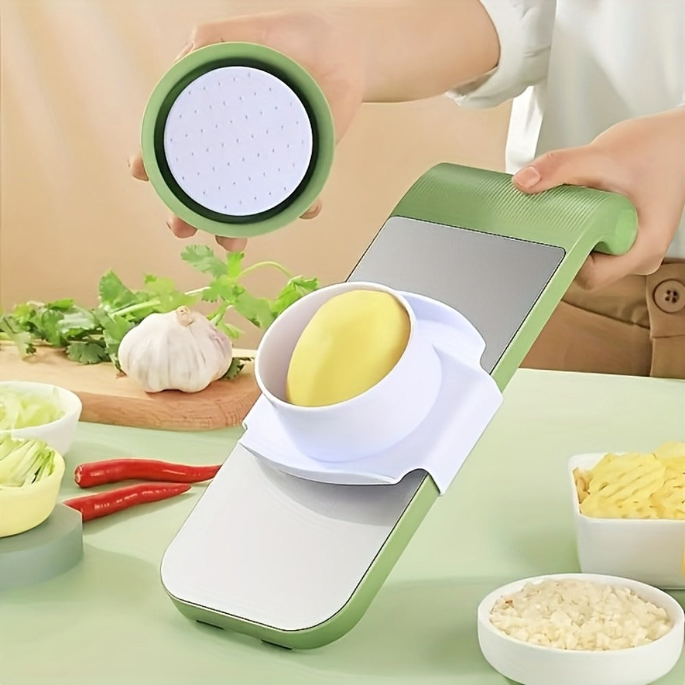 Mandoline Slicer 6-in-1 Vegetable Slicer Set with Interchangeable Blades – Stainless Steel for Home Cooking, Dining and Outdoor Meals