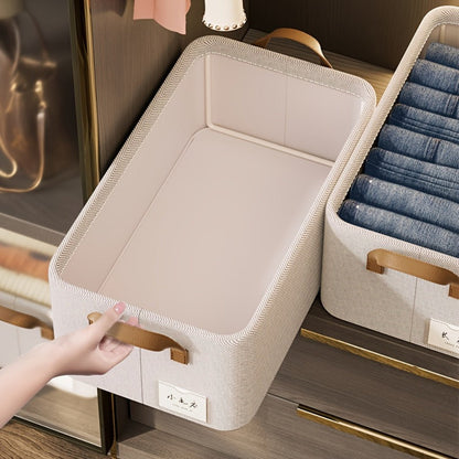 Large Fabric Storage Baskets with Handles 2 Pack Foldable Collapsible Storage Bins for Closet for Entryways, Bedrooms and Living Spaces