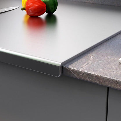Stainless Steel Cutting Board – Rustproof Rolling Butcher Block Meal Prep Mat, 2 Sizes