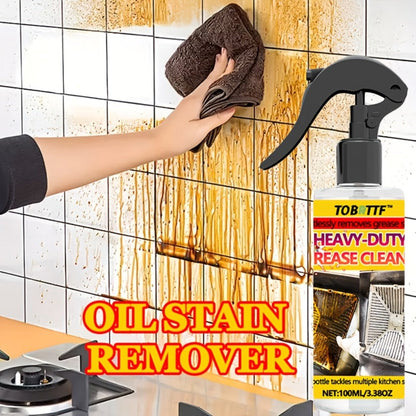 3.38oz Kitchen Grease-Cleaner Spray Bottle with Black Trigger and 15cm Pictured Height for Kitchen Use