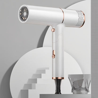 Foldable Hair Dryer with Storage Stand, Concentrator-Style Nozzle, Hot and Cold Air Labels and Four Colors