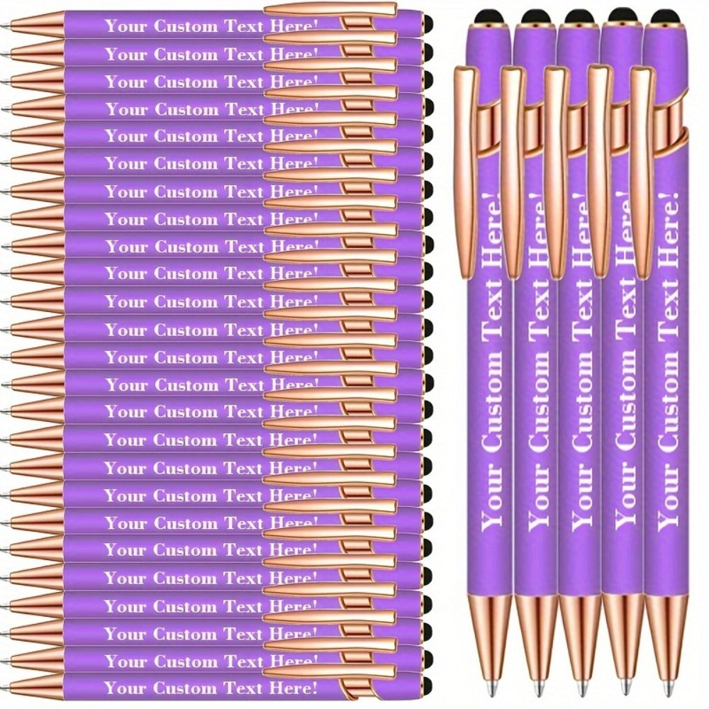 Custom Engraved Luxury Pens Bulk Set with Touch Tip & Grip - Personalized with Logo, Name or Text