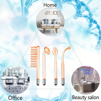 High Frequency Facial Massager 4-in-1 Skin Care Stick Portable Home Use Acne Treatment Rejuvenation Beauty for Home or Salon Spa Use
