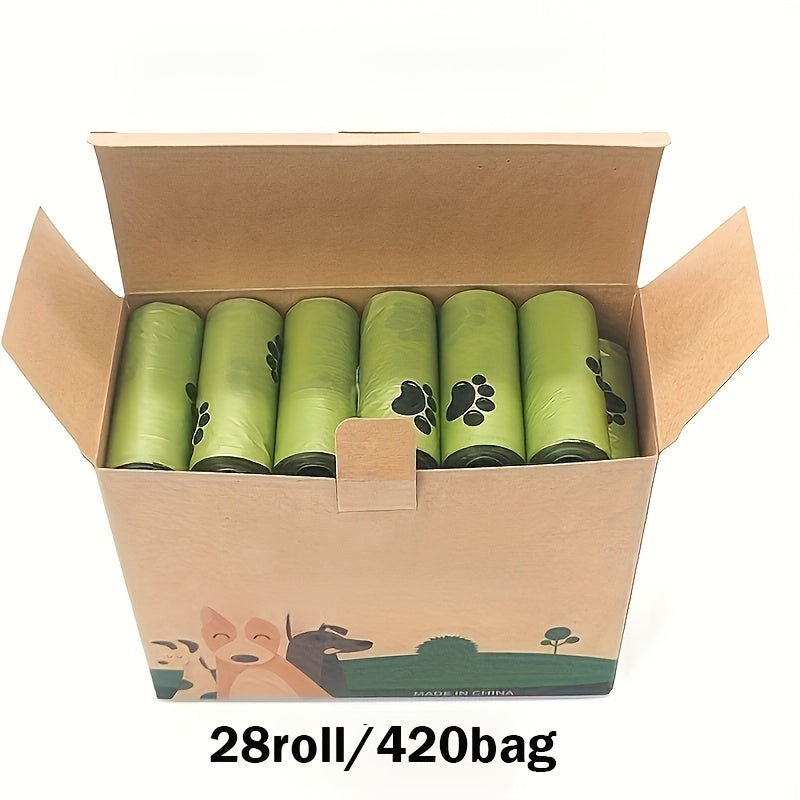 Dog Poop Bags Scented Leak-Proof 210 or 420 Count – 14 or 28 Rolls Pet Waste Bags for Dogs & Cats Odor Control Trash Can Liners Essential