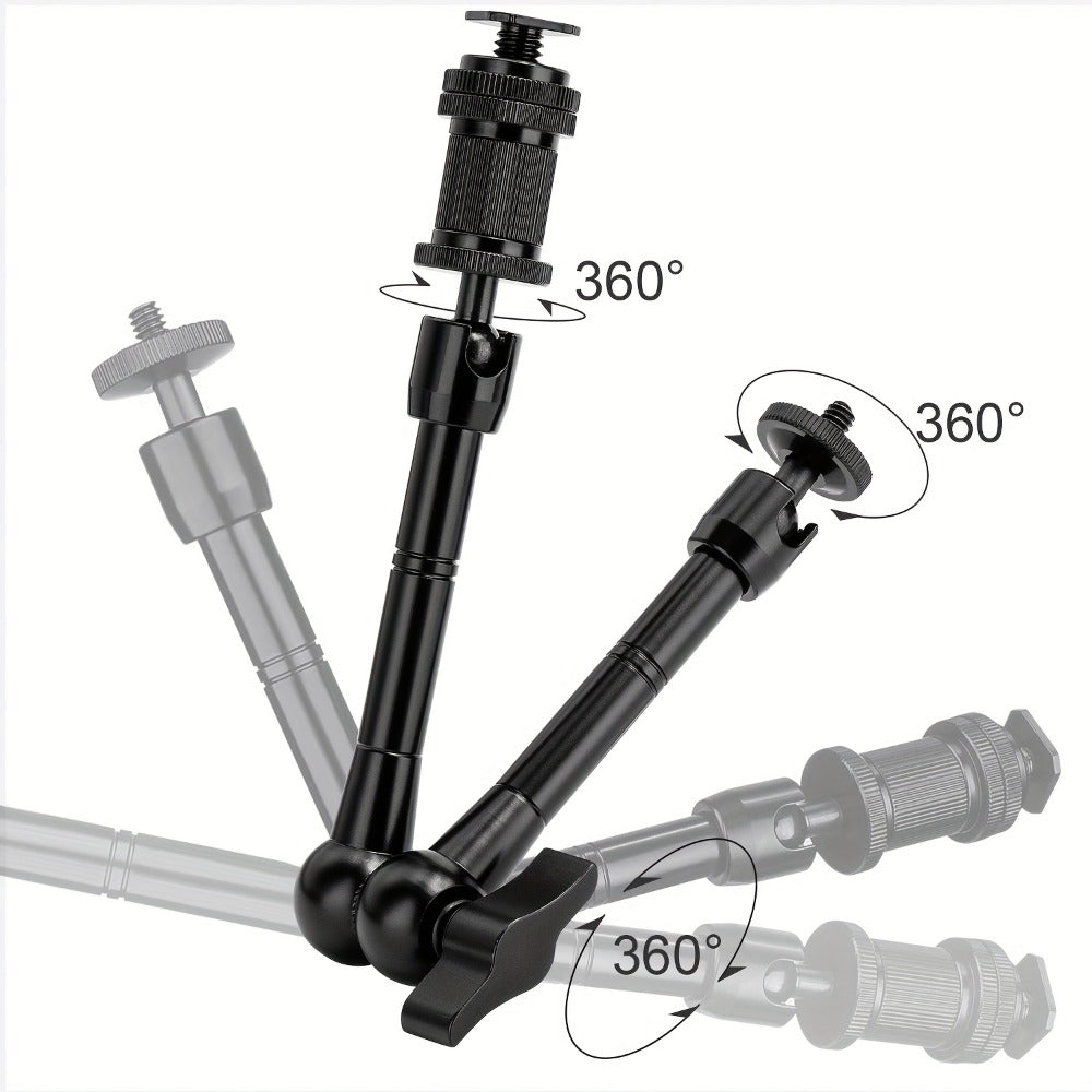 Magic Arm 11 Inch Friction Articulating with Super Clamp, Camera Arm for DSLR, LCD Monitor, LED Light