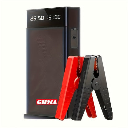 Portable Car Jump Starter 12V – Peak Power Battery Booster Pack for 8.0L Gas & Diesel Engines, USB Charging & LED Emergency Light