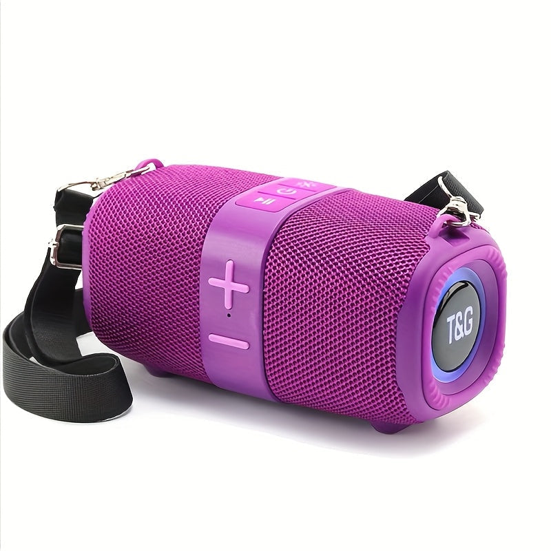 Bluetooth Speaker T&G TG667 Compact Shoulder-Strap Model with Bluetooth, USB, TF, FM and Type-C Charging