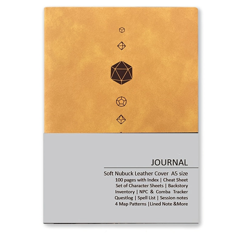 DnD Campaign Journal for D&D 5e & 5R Players, RPG Notebook with Character Sheets, Spell Tracker, Quest Log