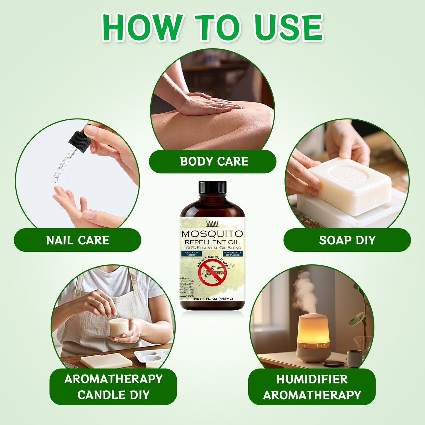 Aromatherapy Oil Blend 120ml Dropper Bottle for Diffusers, Sprays, Lotions and Handmade Soap