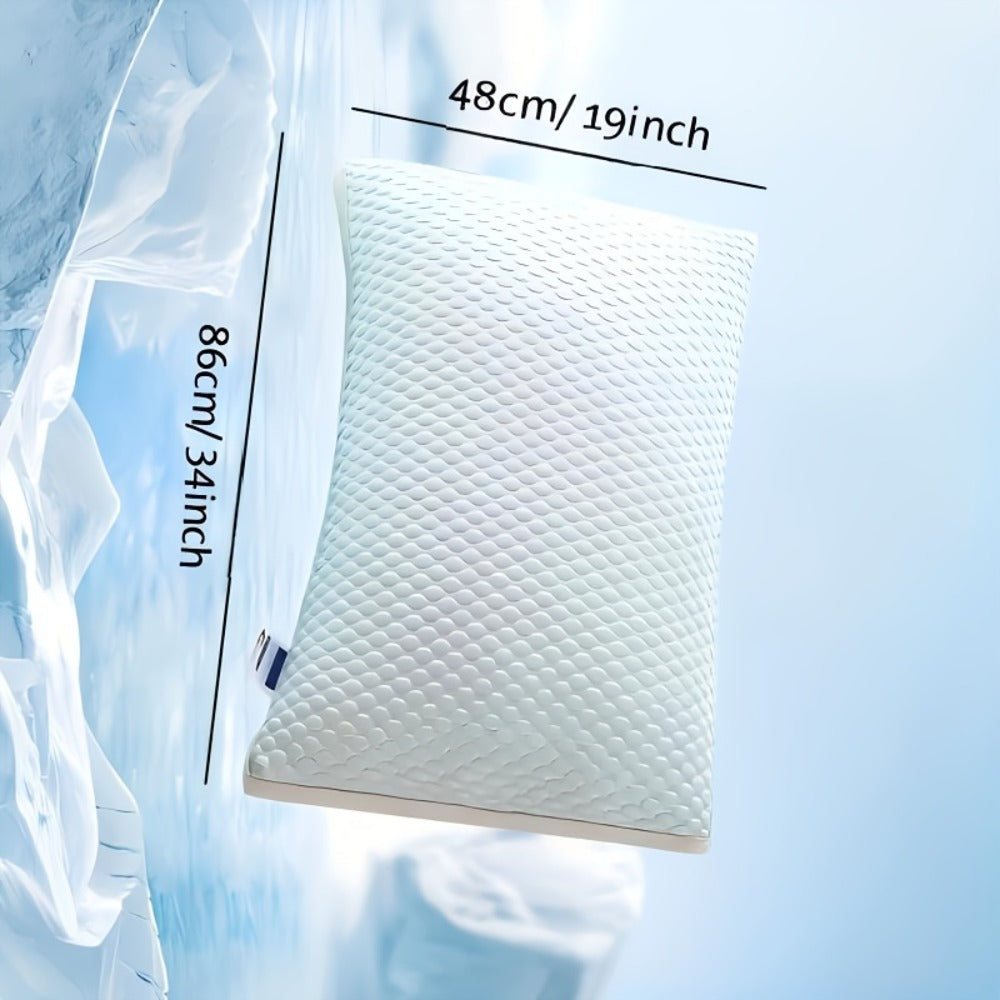 Memory Foam Bed Pillows King Size 2 Pack Hotel Quality Cooling Down Alternative Non-Collapsing Pillow Set Polyester Viscose Cover