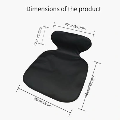 Car Seat Cover Protector Pad with Non-Woven Construction, Non-Slip Base and Black Single-Pad Format