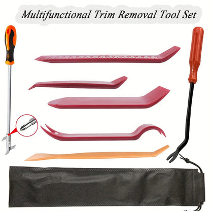 Car Lockout Kit Emergency Door Opener Tool Set with Carrying Bag – Portable Vehicle Unlock Kit for Locked Car Doors