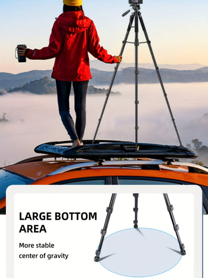 Camera Tripod 74 Inch Aluminum Alloy with Dual Quick Release Plate, Phone Clip & Carrying Bag, Professional Stand for DSLR
