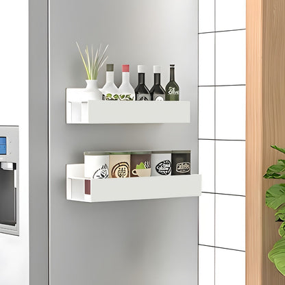 Magnetic Storage Box Organizer for Refrigerator, Washing Machine & Coffee Machine – Strong Magnetic Adsorption No-Drill Spice Rack & Kitchen
