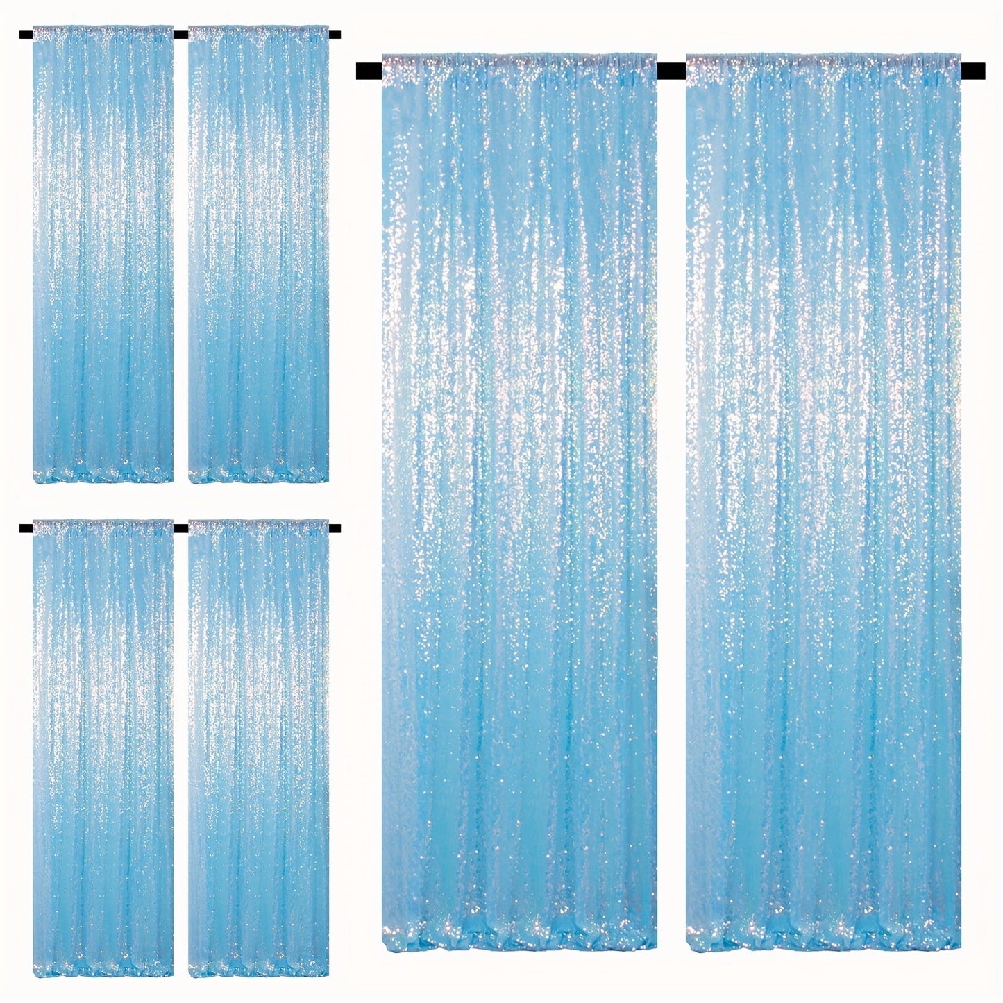 Sequin Backdrop Curtains 2FTx8FT Glitter Photography Background Panels for Party Wedding Birthday for an Everyday Personal Care Routine
