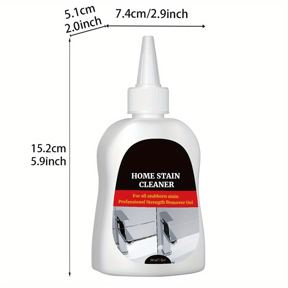 Black Stain Cleaner Gel 7 fl oz (200ml), Cleaning Gel for Washing Machine, Refrigerator, Grout, Sink