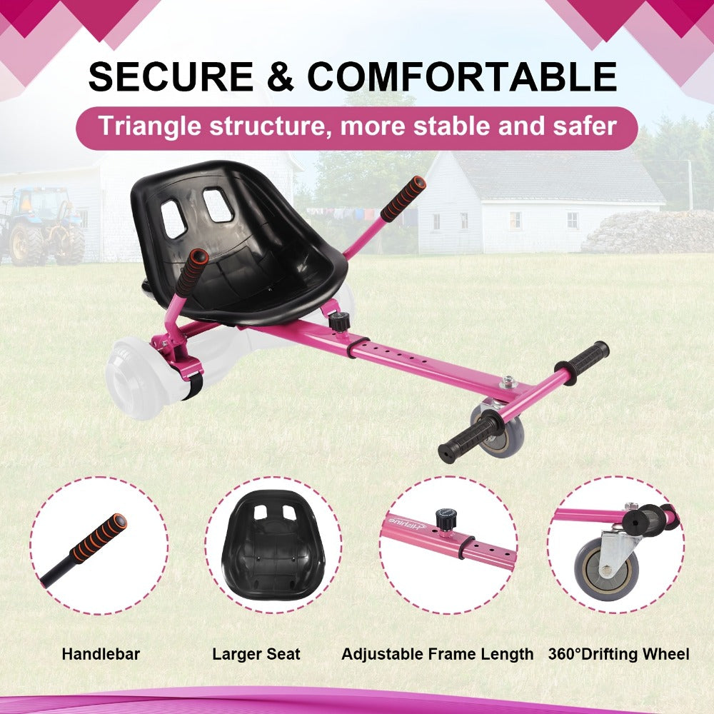 Hoverboard Go Kart Seat Attachment Buggy Conversion Kit 6.5-10 Inch with the Listed Color, Size or Set Options for Everyday Use