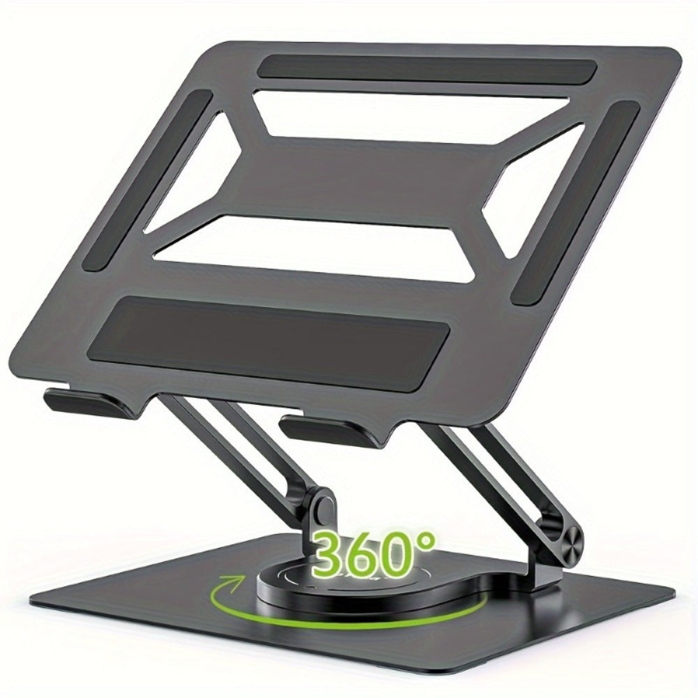 360° Swivel Ergonomic Laptop Stand Adjustable Foldable Compatible with MacBook Pro Air and All Laptops up to 17 Inch Portable Desk Riser