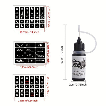Tattoo Ink 8-Bottle Mixed Color Set with One Kit Configuration and Color Selection with Item-Specific Color, Capacity and Bottle Choices