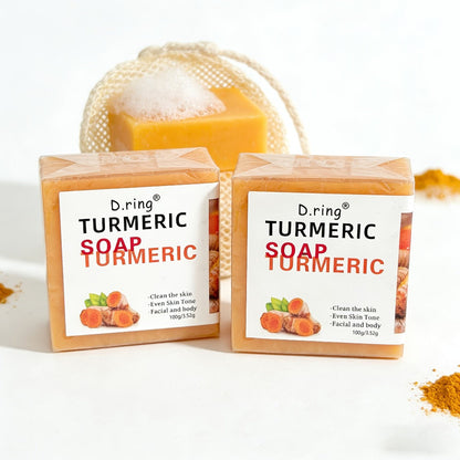 Kojic Acid Brightening Soap Bars 15-Pack – Turmeric Lemon Natural Face & Body Cleanser, Cold Processed Paraben-Free Formula