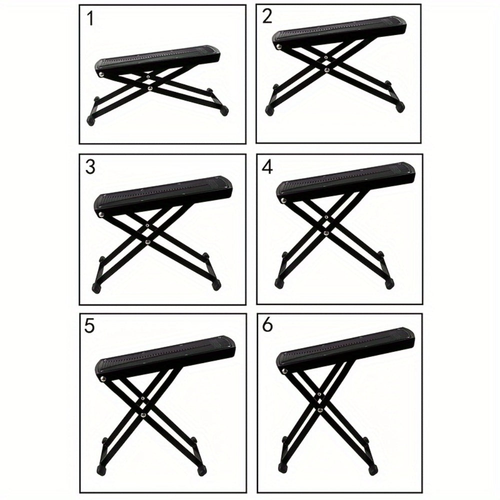 Adjustable Pedicure Footrest Stand 4-6 Level Non-Slip Portable Foot Rest for Nail Care – Professional Manicure Pedicure Tool for Salon