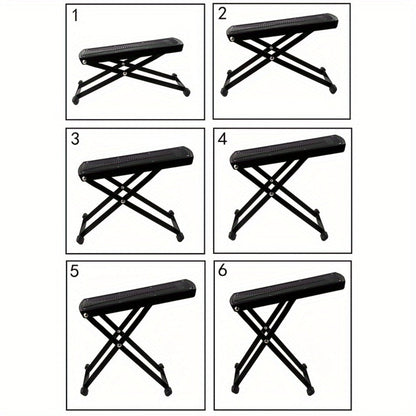 Adjustable Pedicure Footrest Stand 4-6 Level Non-Slip Portable Foot Rest for Nail Care – Professional Manicure Pedicure Tool for Salon