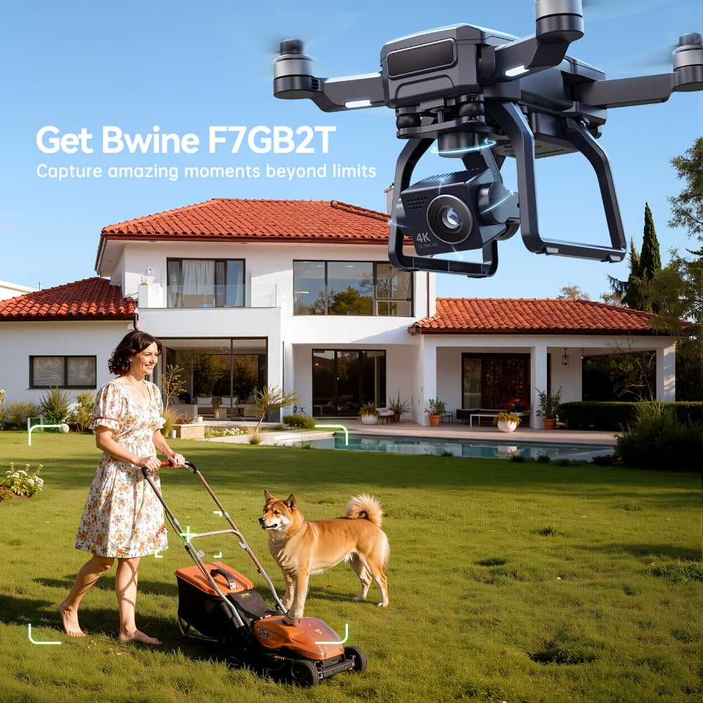 Bwine F7GB2 4K GPS Drone with 3-Axis Gimbal with the Listed Color, Size or Set Options for Everyday Use
