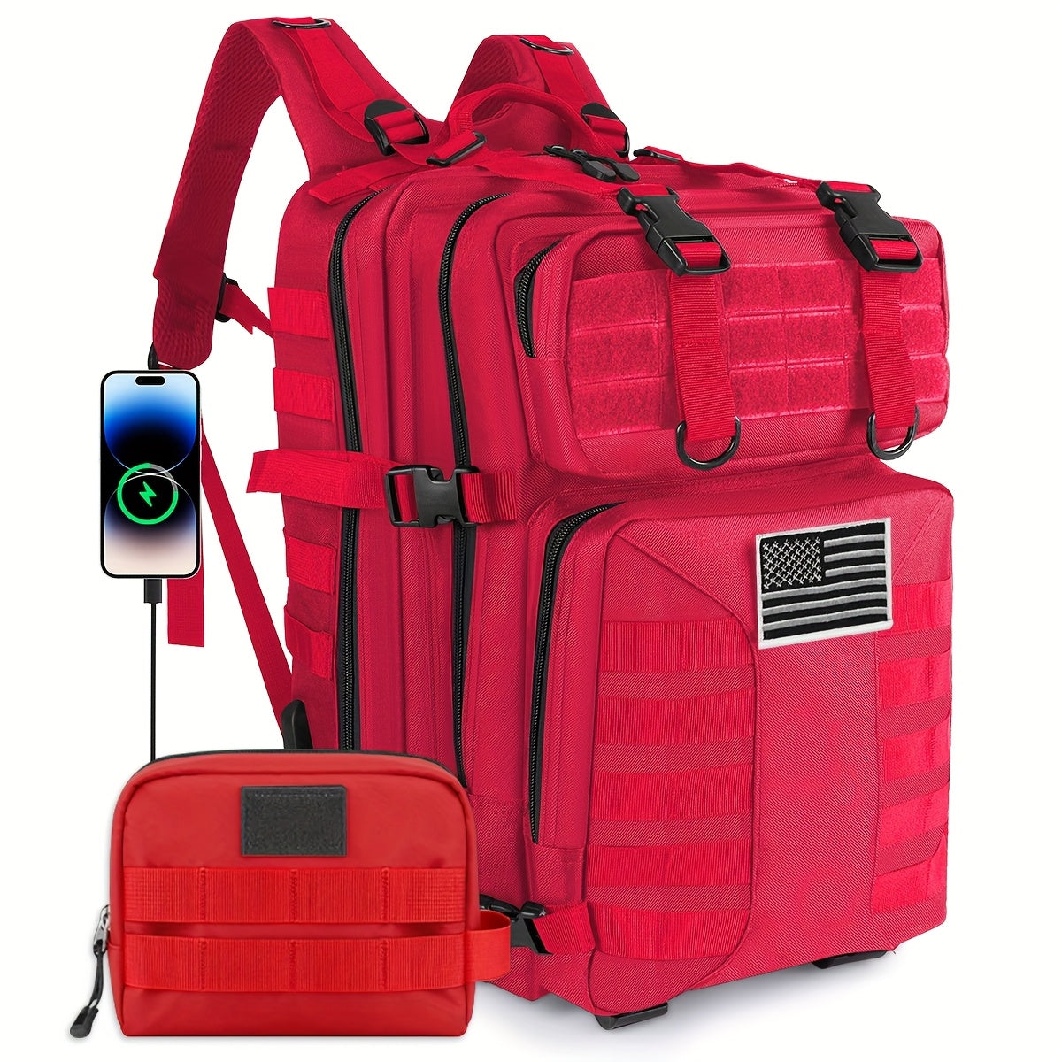 Tactical Military Backpack 50L – Large Capacity Molle Rucksack for Camping, Hiking, Hunting, Fishing & Travel
