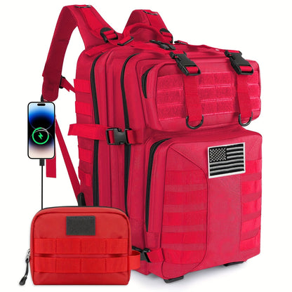 Tactical Military Backpack 50L – Large Capacity Molle Rucksack for Camping, Hiking, Hunting, Fishing & Travel