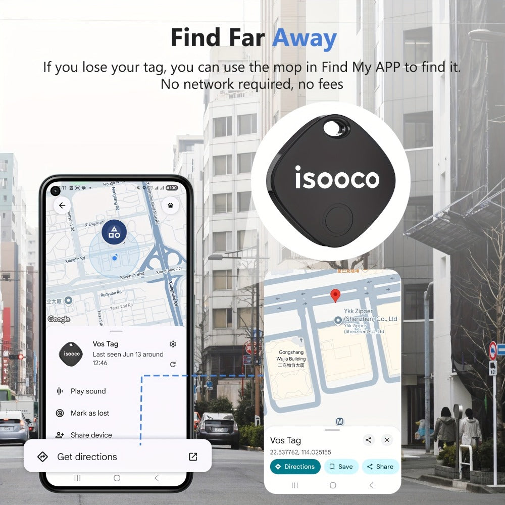 Mini GPS Tracker No Monthly Fee Real-Time Locator – Dual System iOS & Android Compatible 24/7 Tracking for Car Truck SUV Motorcycle Boat